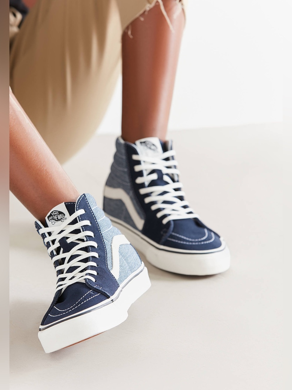 Vans SK8-Hi Patchwork Denim High-Top Sneakers